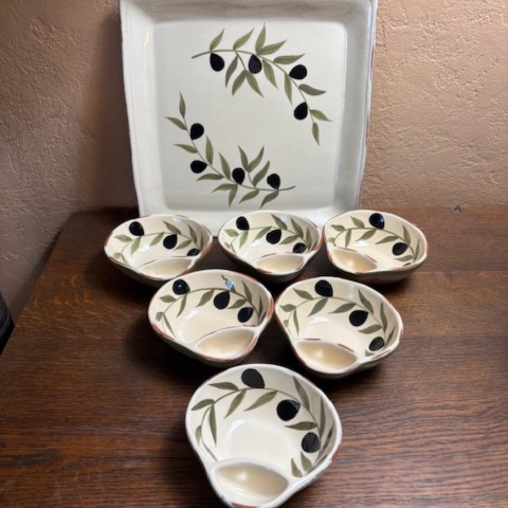 Style-Eyes Gorgeous Olive/platter set